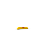 Park and guide barrier | 0.55 m, yellow with red reflectors, made of HDPE, | 2 red prismatic reflectors pre-assembled, | 2 holes for screwing on